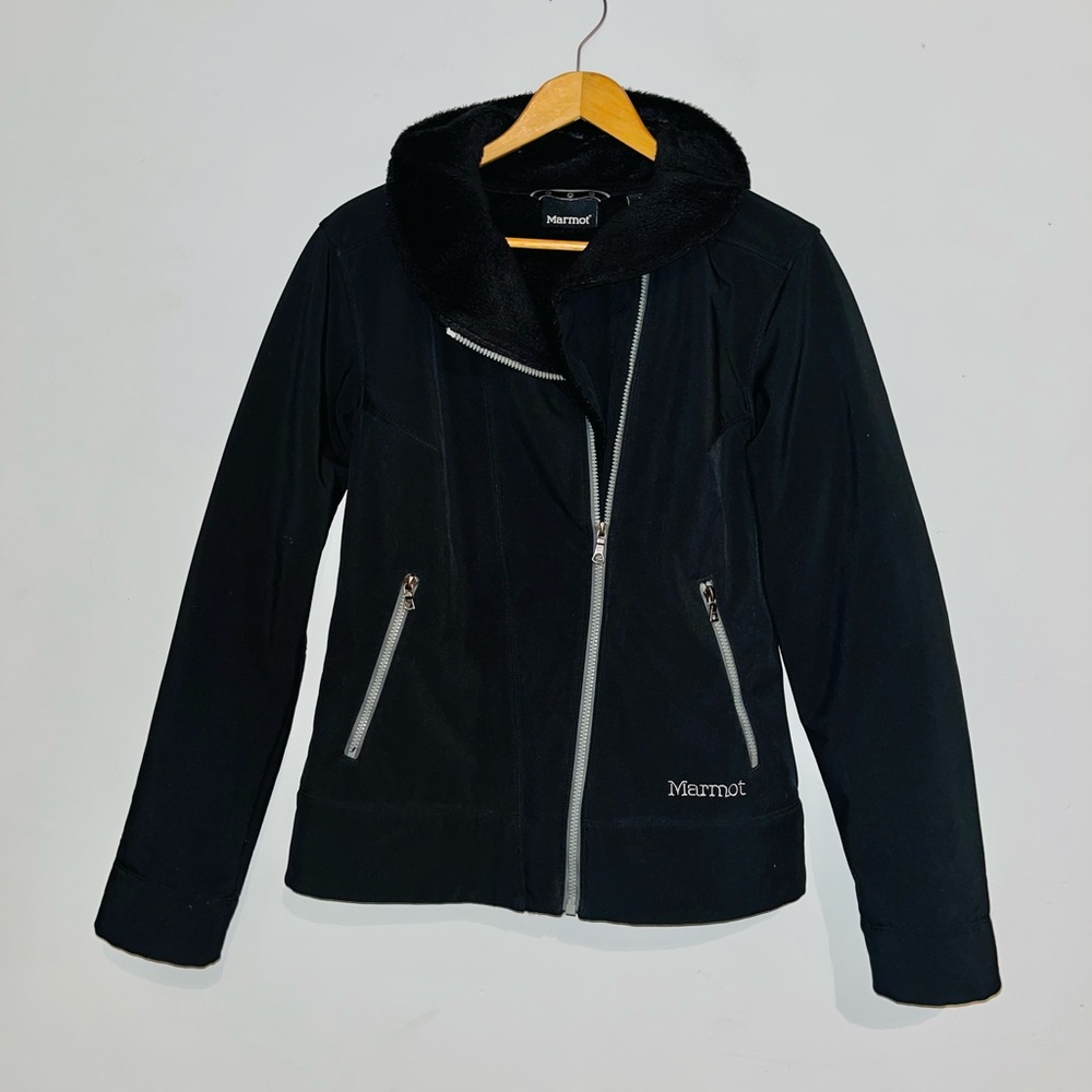 Marmot Christy Softshell Black Jacket sz M - Picture 2 of 11